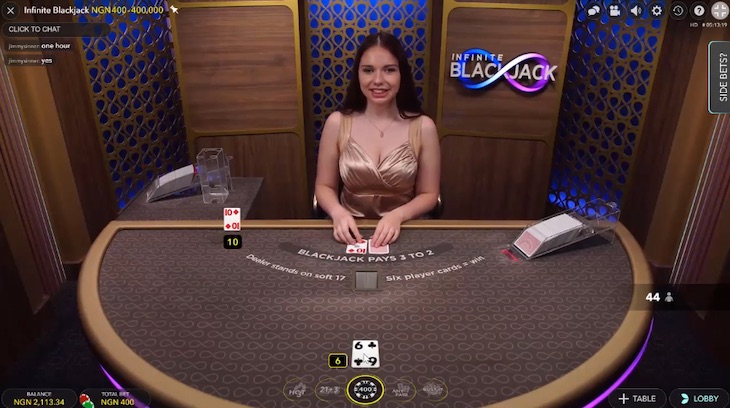 comment jouer au blackjack infini étape 2