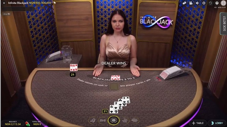 comment jouer au blackjack infini étape 4