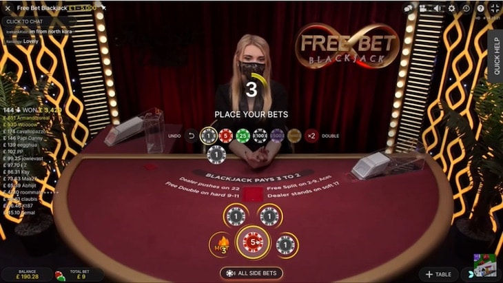 Comment jouer au blackjack à pari gratuit étape 1