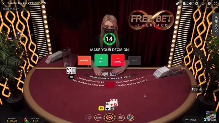 Comment jouer au blackjack à pari gratuit étape 2